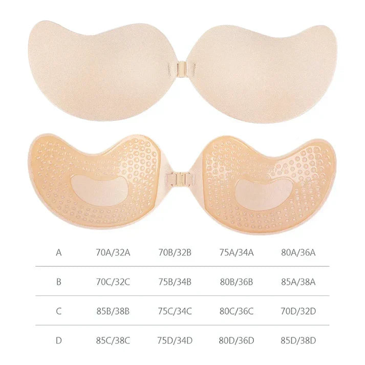 TM Invisible Strapless Adhesive Stick Bra