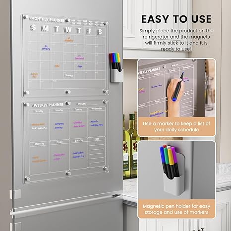 Acrylic Magnetic Fridge Planner™