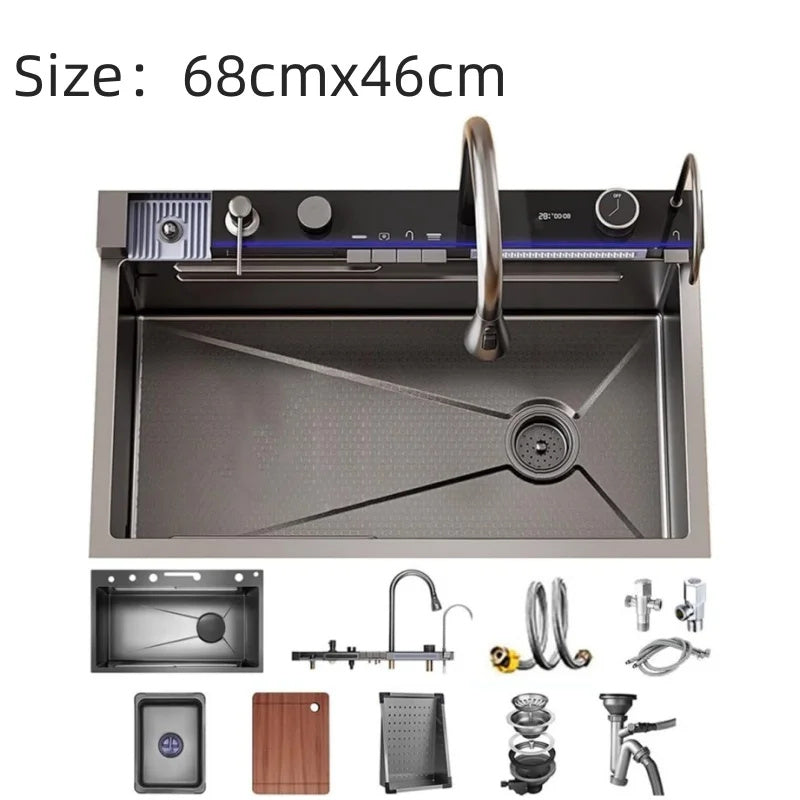 Tokyo Mart Waterfall Kitchen Sink