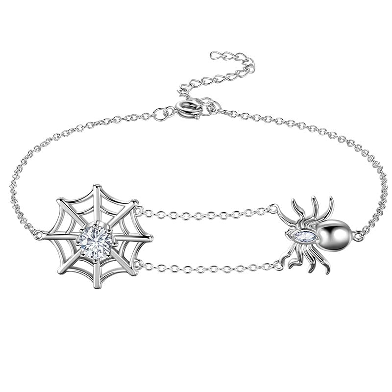 Tokyo Mart Women Halloween Spider Bracelets Spider Web Tarantula Anklets Cosplay Party Jewelry