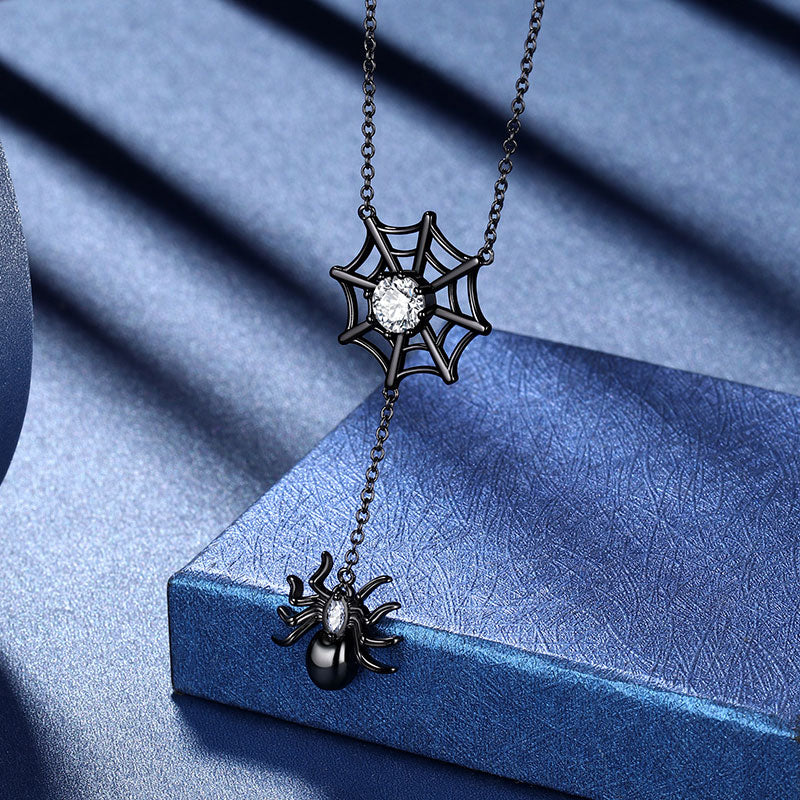 Tokyo Mart Women Halloween Spider Web Necklace Pendant Gothic Statement Cosplay Party Jewelry