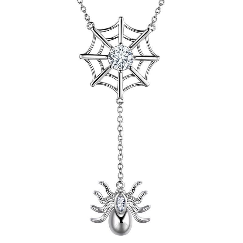 Tokyo Mart Women Halloween Spider Web Necklace Pendant Gothic Statement Cosplay Party Jewelry