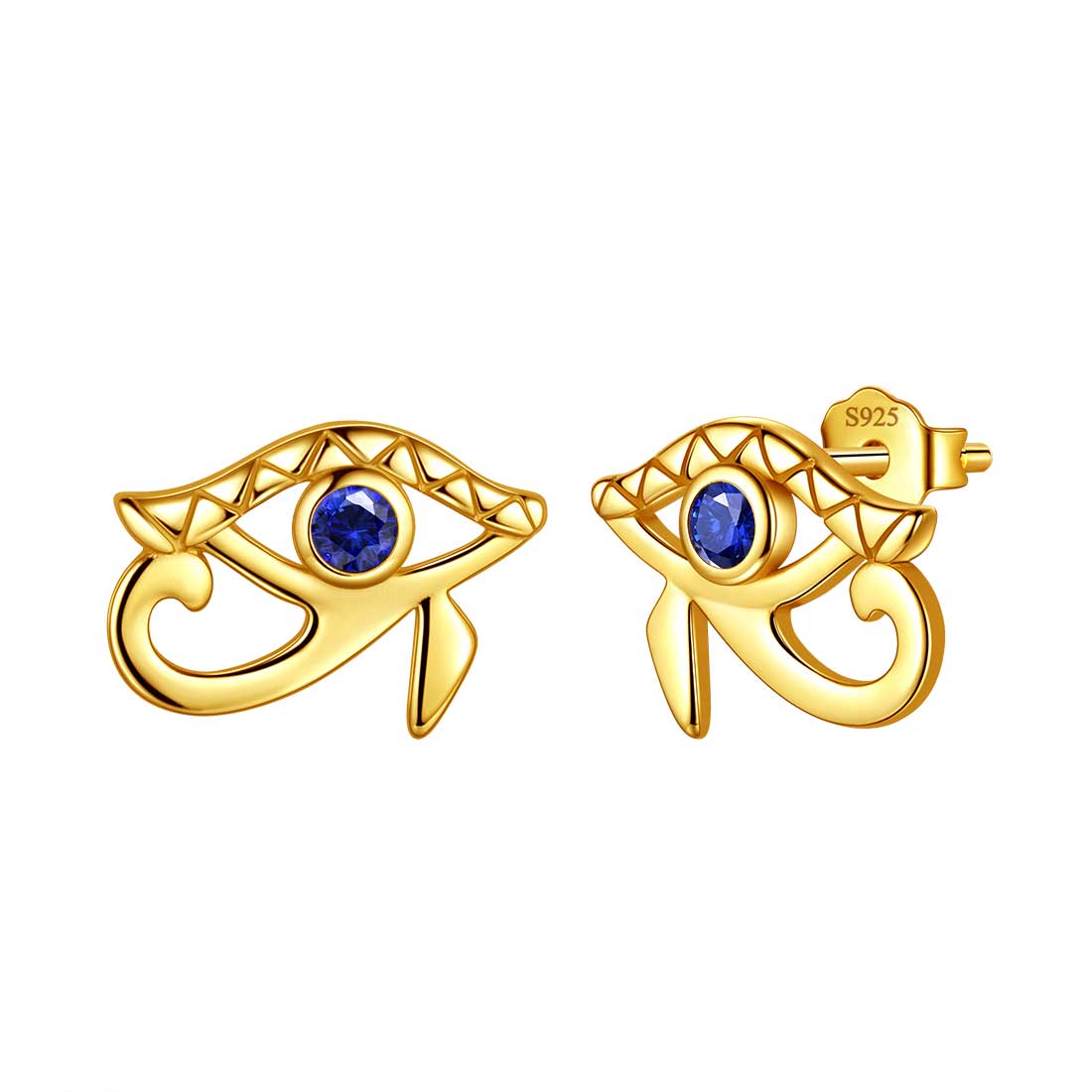 Tokyo Mart Ancient Egyptian Eye of Horus Earrings Studs Women Men Jewelry Gift