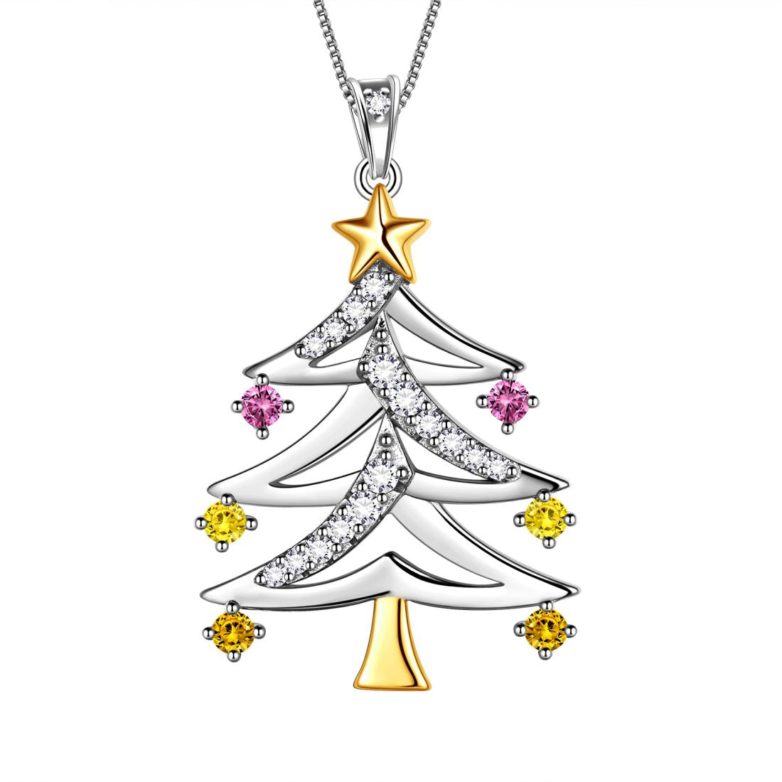 Tokyo Mart Christmas Tree Necklaces Pendant Women Girls Jewelry Xmas Gifts