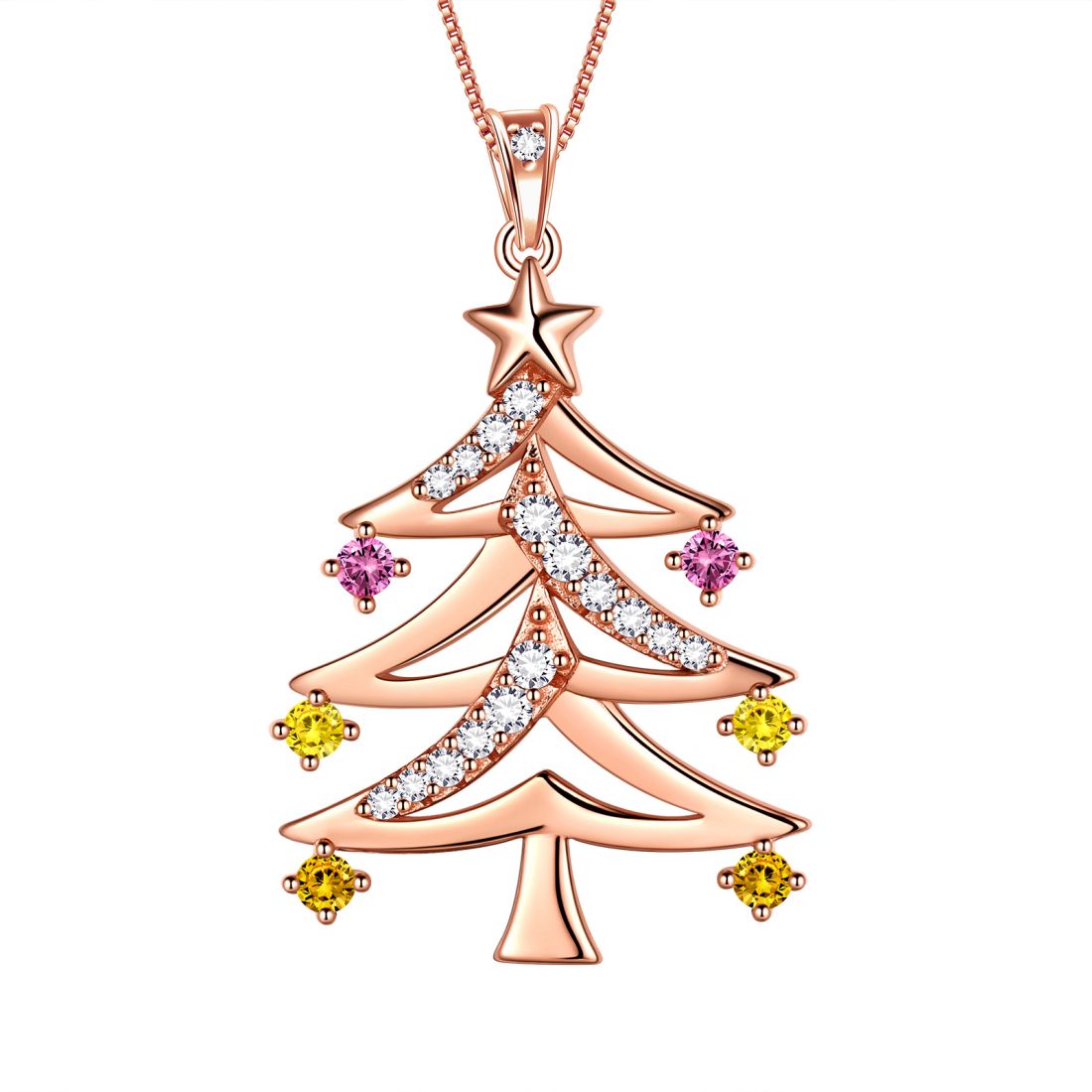 Tokyo Mart Christmas Tree Necklaces Pendant Women Girls Jewelry Xmas Gifts