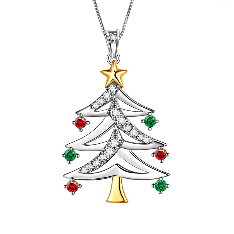 Tokyo Mart Women Girls Christmas Jewelry Necklaces Pendant Holiday Gift 925 Sterling Silver