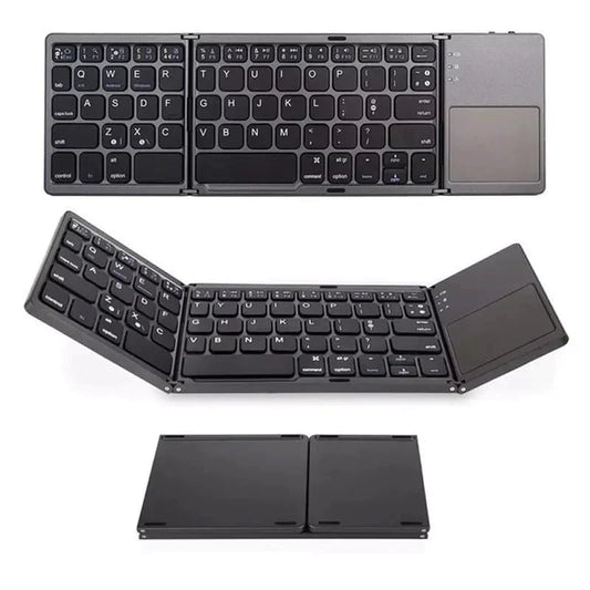 Portable Mini Three Folding Bluetooth Keyboard Wireless