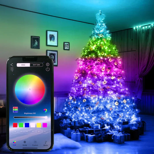 Intelligente RGB-LED-Weihnachtsbeleuchtung (10 Meter)