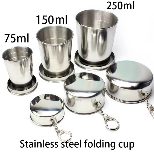 Tokyo Mart Stainless Steel Collapsible Cup