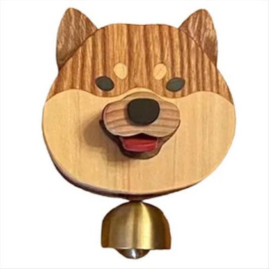 Tokyo Mart Wooden corgi doorbell