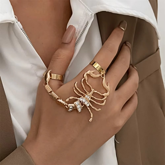 Tokyo Mart Scorpion Punk Crystal Ring