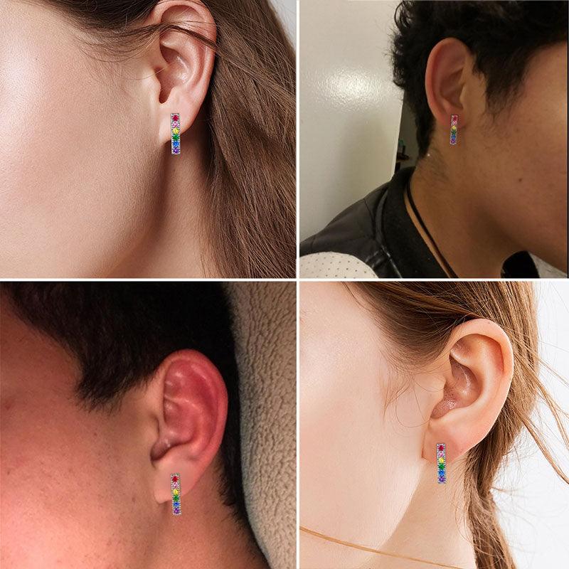 Tokyo Mart LGBT-Ohrringe, Ohrstecker, Lesben, Gay Pride, Regenbogen-Schmuck für Männer und Frauen