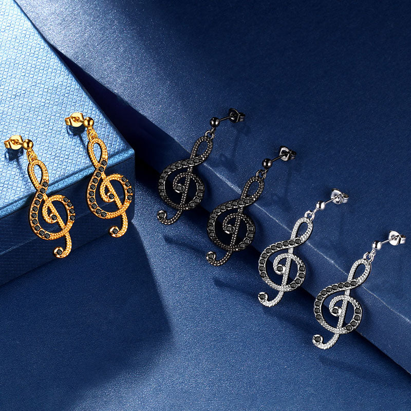 Tokyo Mart Women Musical Note Earrings Treble Clef Jewelry Gifts for Music Lover