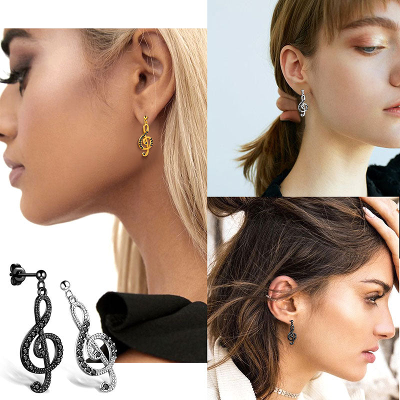 Tokyo Mart Women Musical Note Earrings Treble Clef Jewelry Gifts for Music Lover