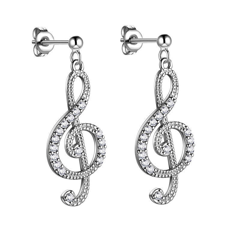 Tokyo Mart Women Musical Note Earrings Treble Clef Jewelry Gifts for Music Lover