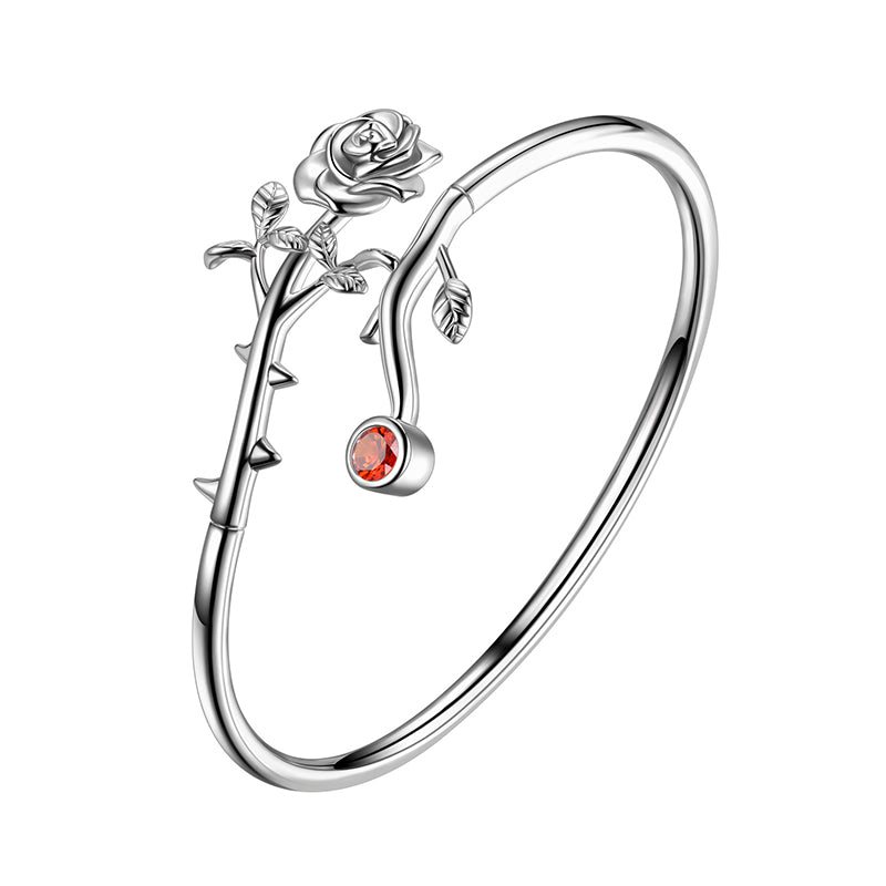 Tokyo Mart Gothic Vintage Rose Armbänder Schmuck Frauen Mädchen 3D Rose Blume Manschette Armreif Armband Romantische Geburtstag Valentinstag Geschenke 