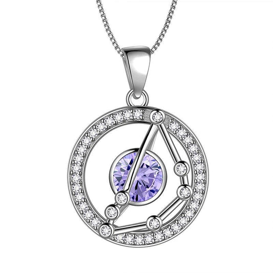 Tokyo Mart Zodiac Capricorn Necklace Alexandrite Birthstone Pendant Jewelry Women Girls Birthday Gift