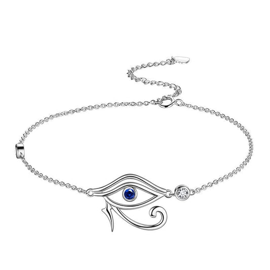 Tokyo Mart Eye of Horus Bracelet Mens Women Jewelry 925 Sterling Silver