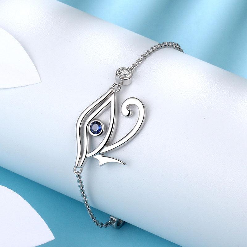 Tokyo Mart Eye of Horus Bracelet Mens Women Jewelry 925 Sterling Silver