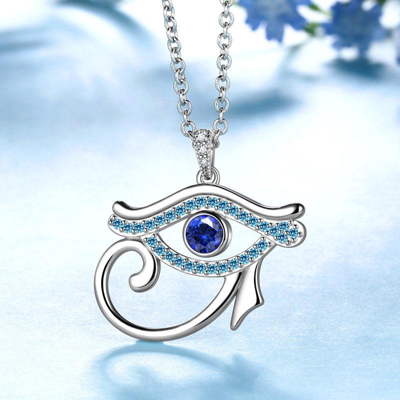 Tokyo Mart Eye of Horus Necklace Pendant Mens Women Jewelry 925 Sterling Silver