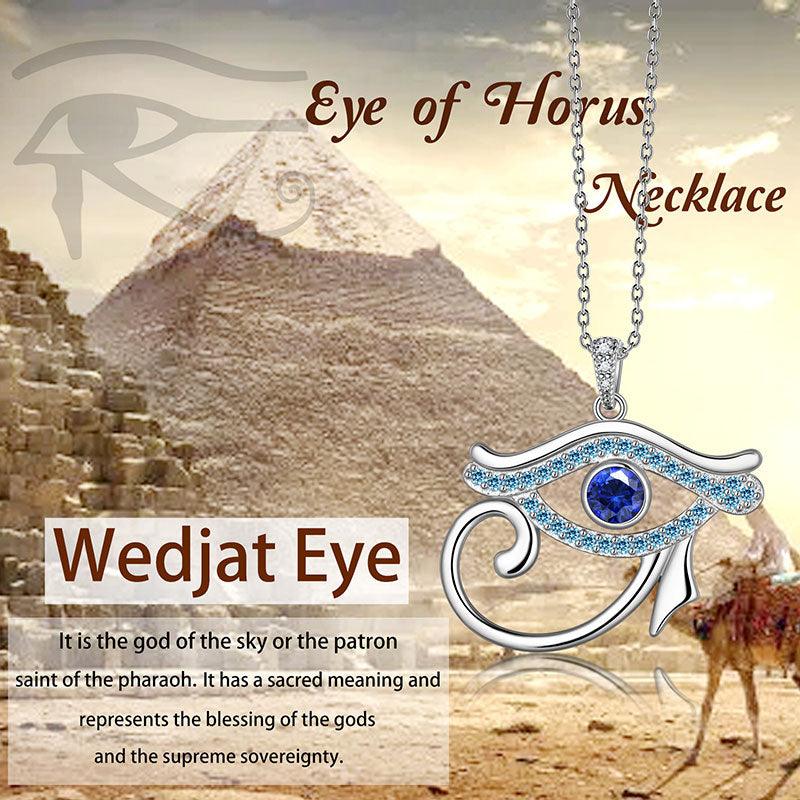 Tokyo Mart Eye of Horus Necklace Pendant Mens Women Jewelry 925 Sterling Silver