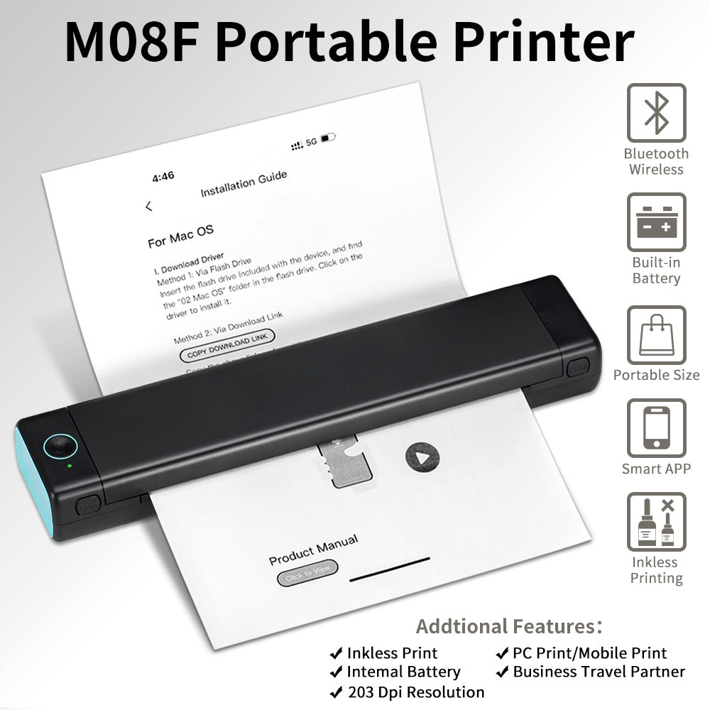 Tokyo Mart Bluetooth Portable Printer