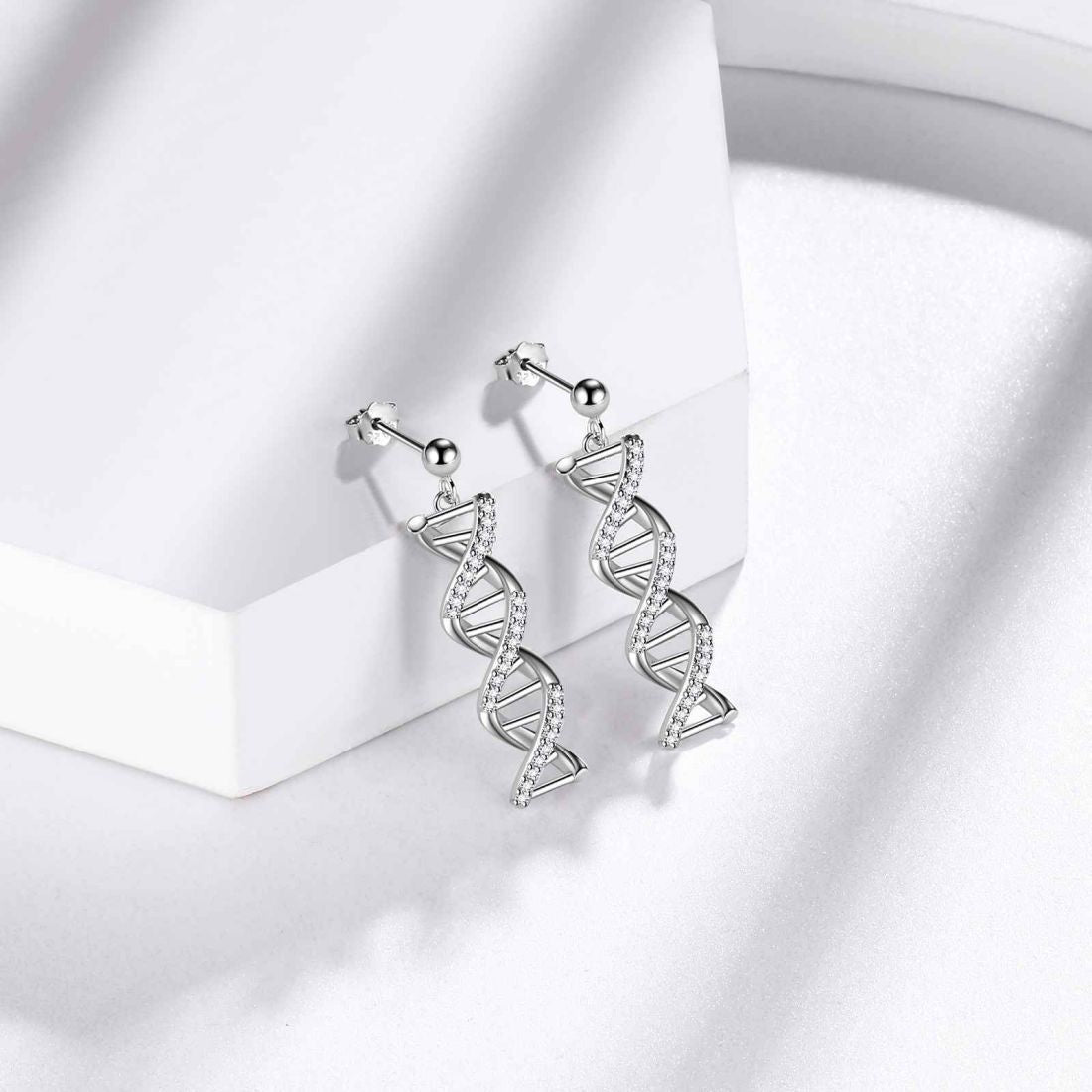 Tokyo Mart Infinity Spiral DNA Double Helix Drop Earrings Women Jewelry Aurora Tears