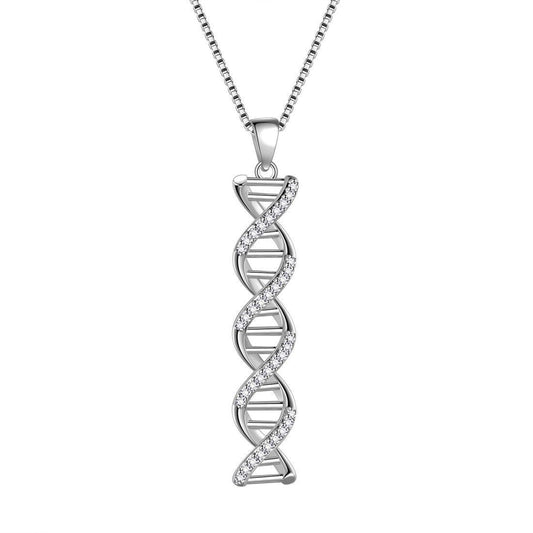 Tokyo Mart Infinity Spiral DNA Double Helix Necklaces Women Jewelry Pendant Aurora Tears