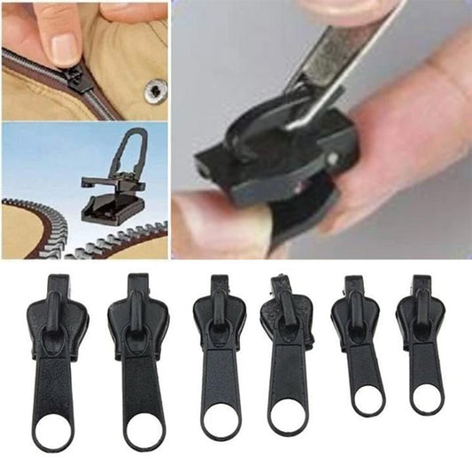 Tokyo Mart ZipMaster Pro: 6-Piece Universal Instant Zipper Repair Kit - Quick Fix Replacement Sliders for Clothing and More