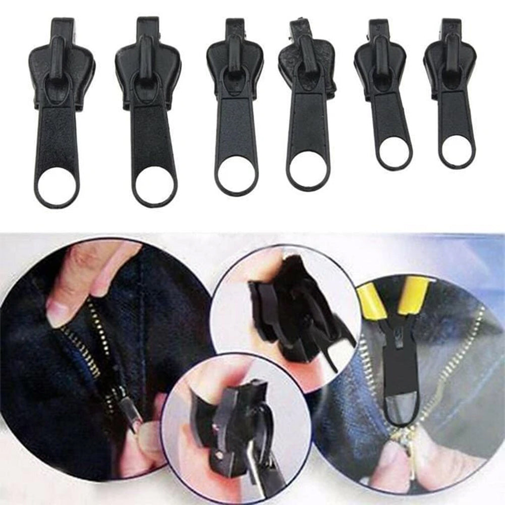 Tokyo Mart ZipMaster Pro: 6-Piece Universal Instant Zipper Repair Kit - Quick Fix Replacement Sliders for Clothing and More