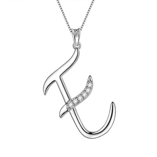 Tokyo Mart Letter Initial E Necklaces Pendant Women Girls Name Jewelry Gift 925 Sterling Silver