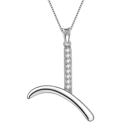 Tokyo Mart Halsketten mit Initiale Y, Anhänger, Damen, Mädchen, Namensschmuck, Geschenk, 925 Sterling Silber