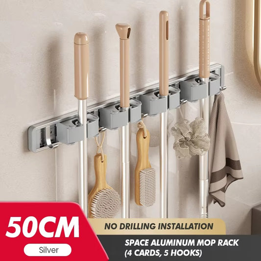 Tokyo Mart Wall Mounted Broom Holder