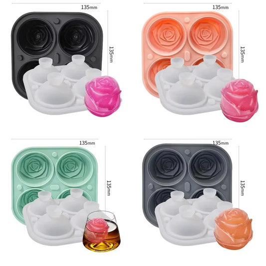 Tokyo Mart 3D Rose Ice Molds