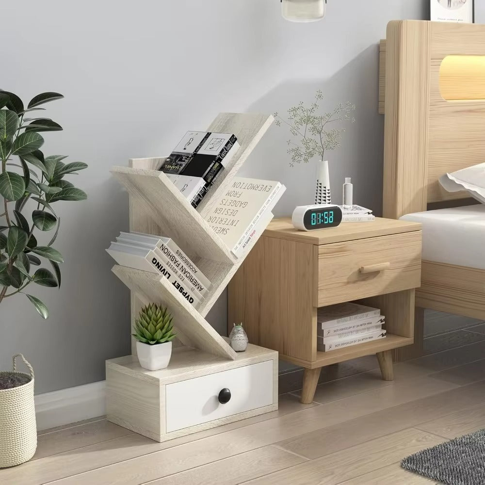 Tokyo Mart Wooden Tree Bookshelf