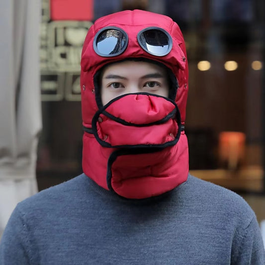 Tokyo Mart Trapper Hat with Glasses Mask