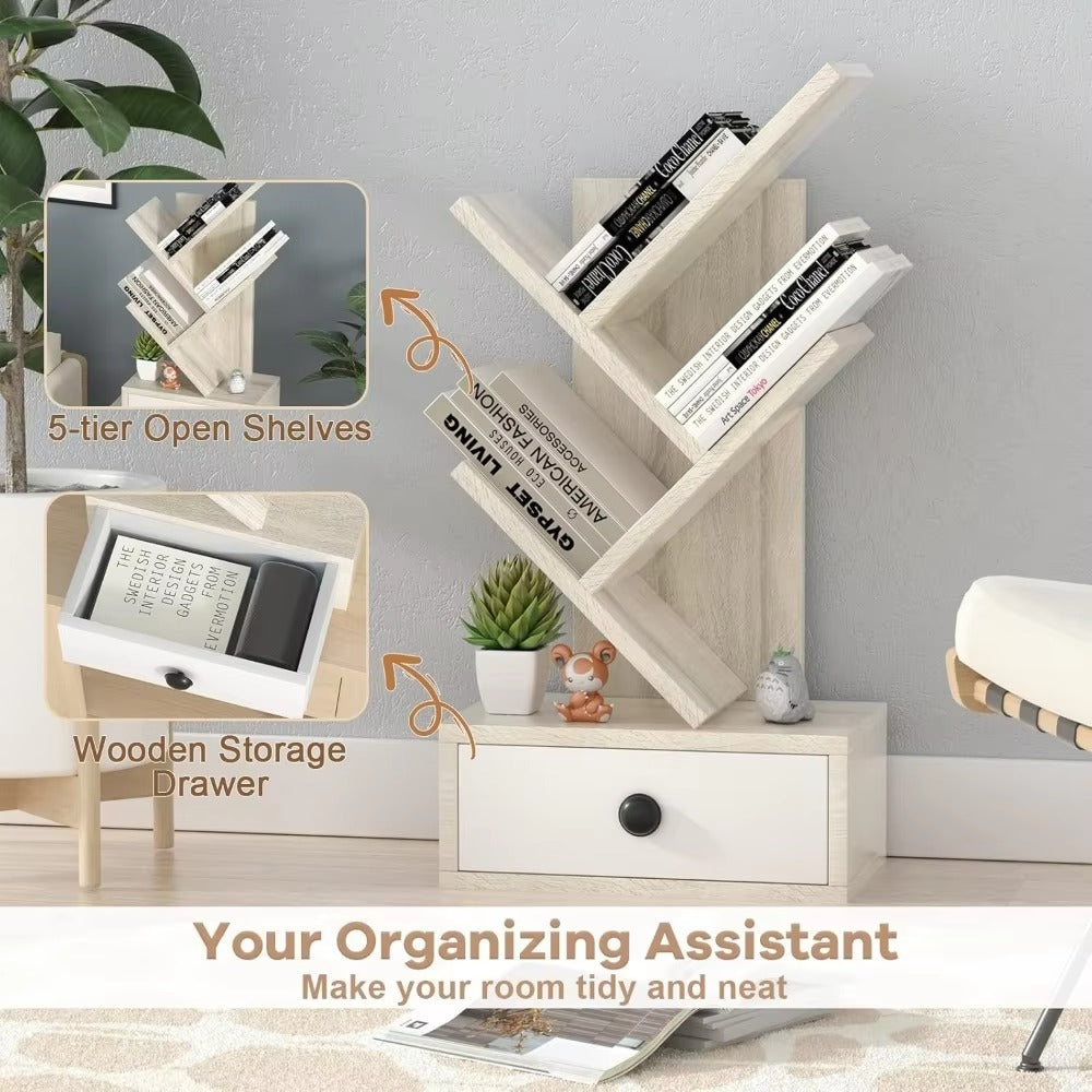 Tokyo Mart Wooden Tree Bookshelf