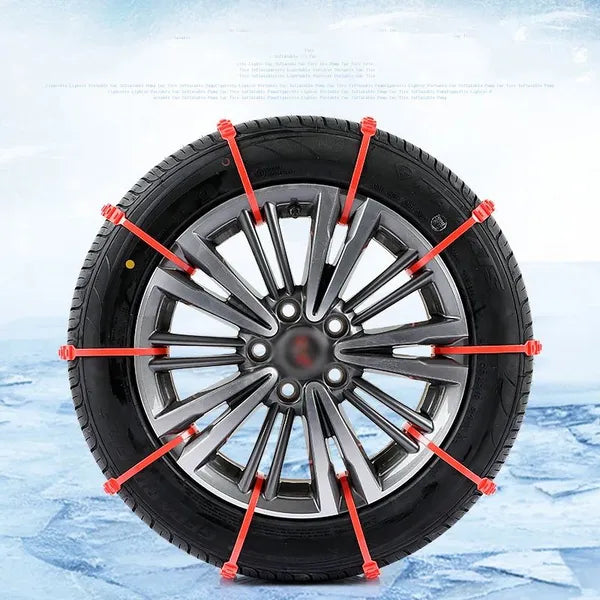 Universal Snow Chains for Car Tires - Anti-Slip and Multi-Purpose