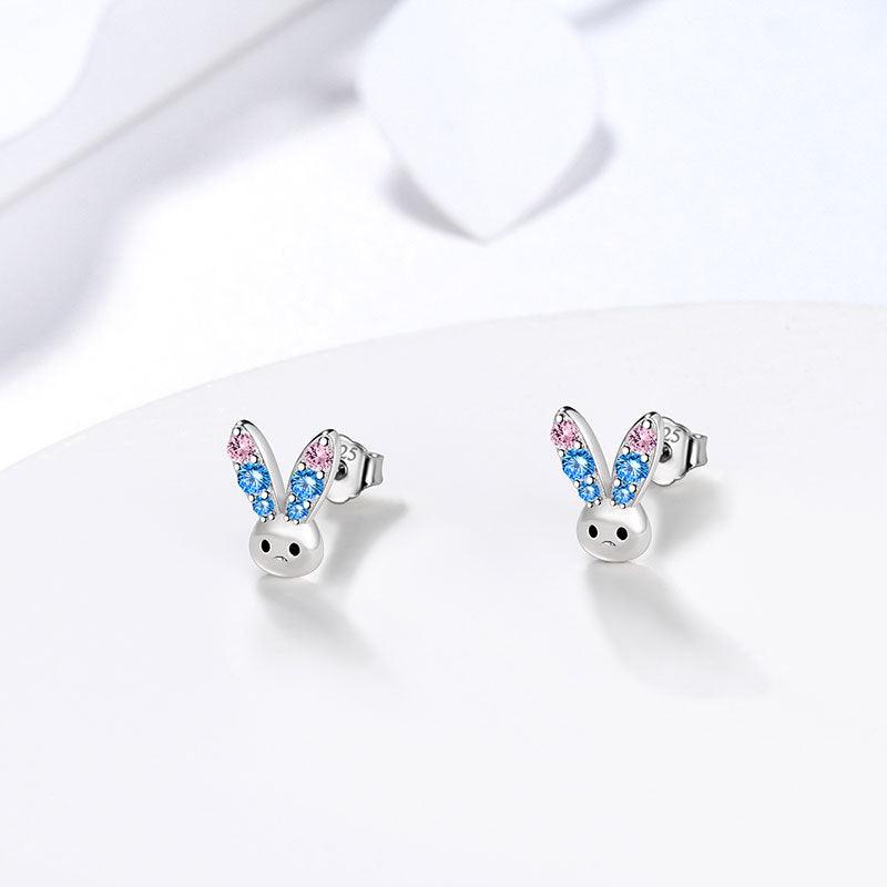 Tokyo Mart Bunny Rabbit Mini Animal Studs Earrings Jewelry Women Girls Gift 925 Sterling Silver