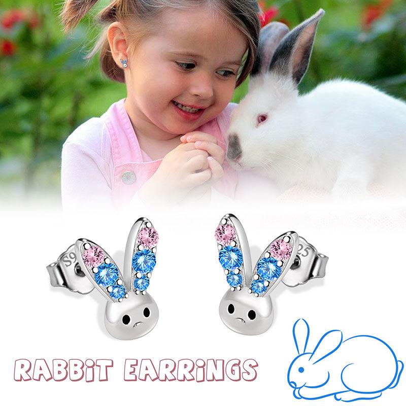 Tokyo Mart Bunny Rabbit Mini Animal Studs Earrings Jewelry Women Girls Gift 925 Sterling Silver