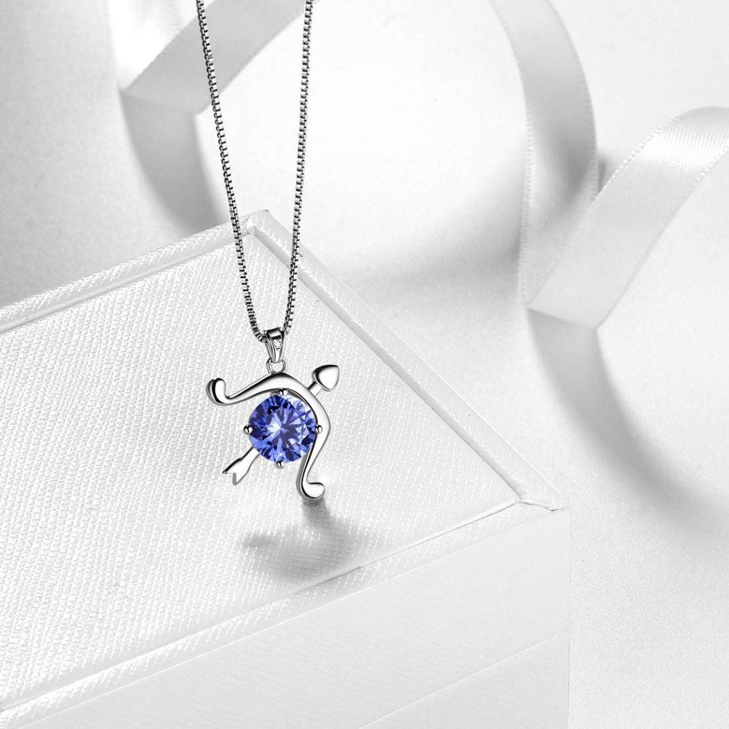 Tokyo Mart Zodiac Sagittarius Necklace December Birthstone Pendant Women Girls Jewelry Birthday Gift Women Girls Jewelry Birthday Gift