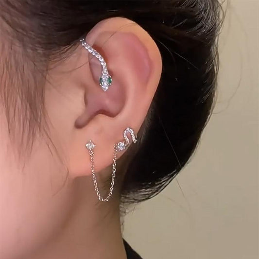 Tokyo Mart Women Snake Ear Cuffs Wrap Earrings Stud Jewelry