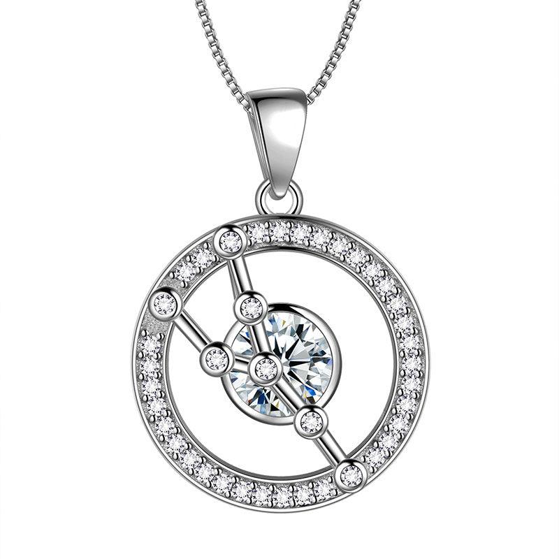 Tokyo Mart Zodiac Taurus Necklace April Birthstone Pendant Jewelry Women Girls Birthday Gift