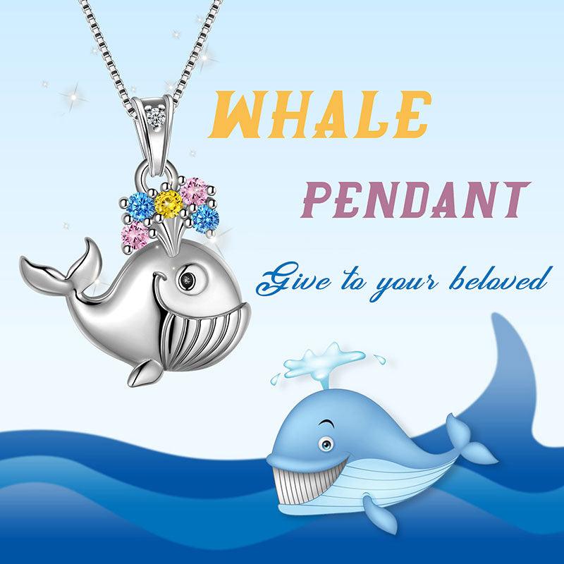 Tokyo Mart Whale Mini Animal Pendant Necklace Jewelry Women Girls Gift 925 Sterling Silver