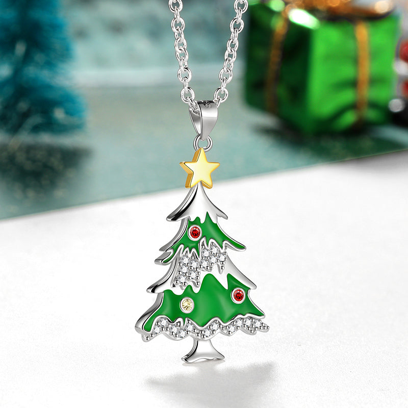 Tokyo Mart Women Girls Christmas Jewelry Necklaces Pendant Holiday Gift 925 Sterling Silver