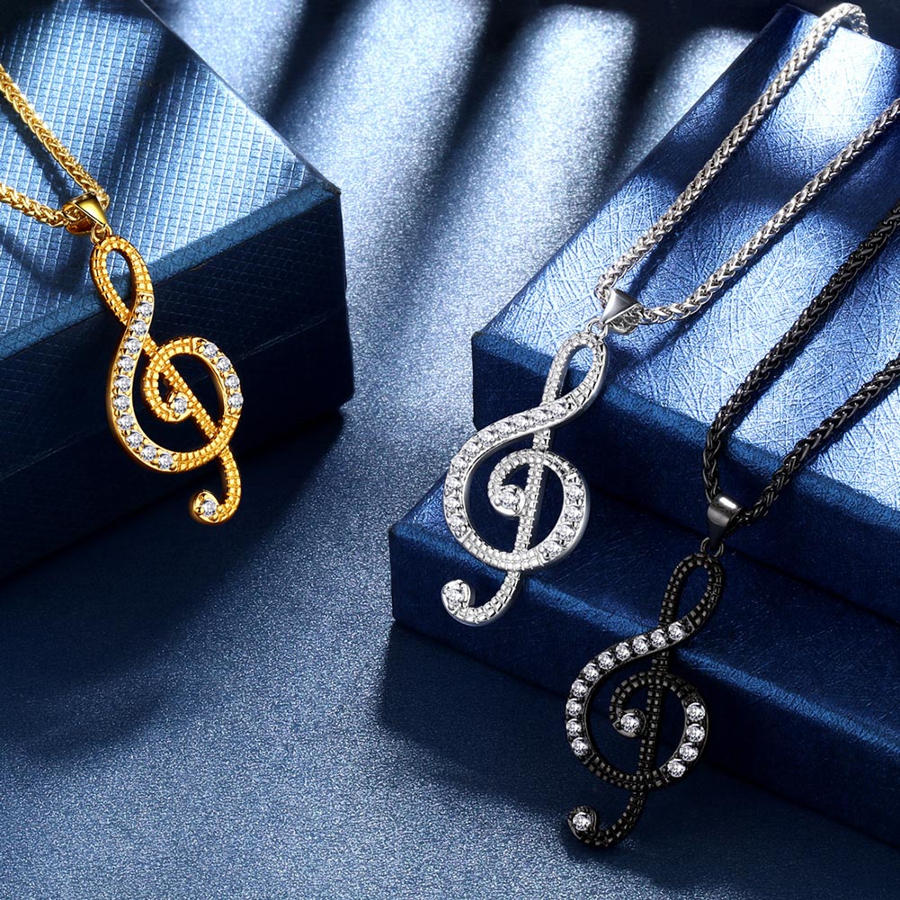 Tokyo Mart Women Musical Note Necklace Treble Clef Music Jewelry Gifts for Girls Music Lover