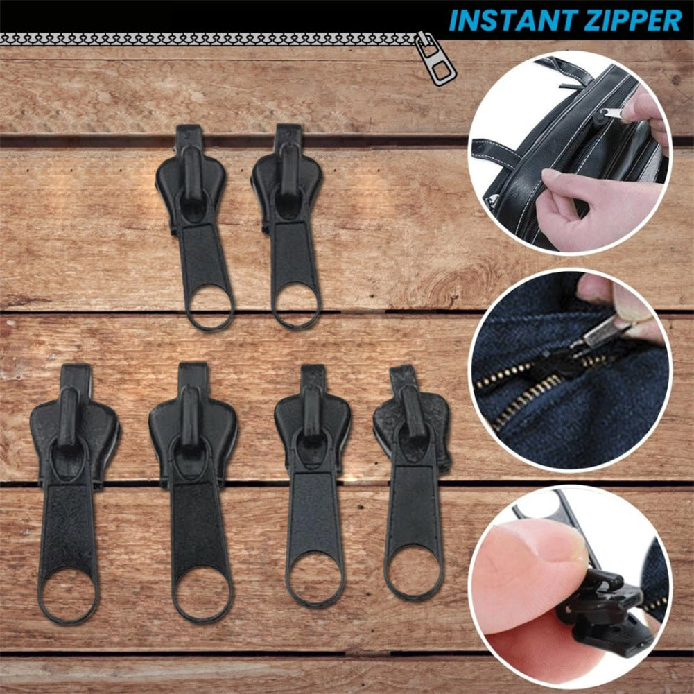 Tokyo Mart ZipMaster Pro: 6-Piece Universal Instant Zipper Repair Kit - Quick Fix Replacement Sliders for Clothing and More