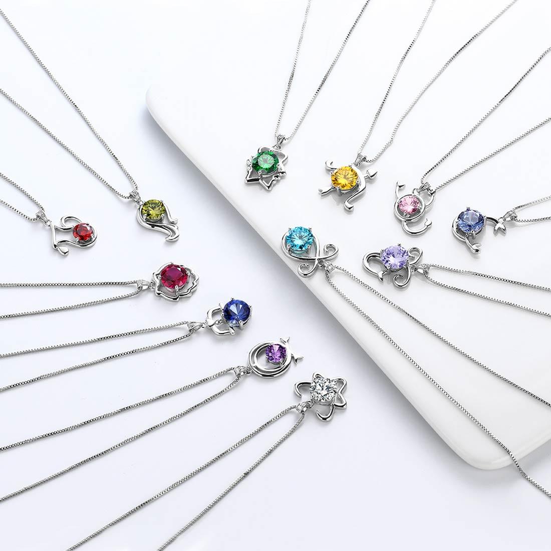 Tokyo Mart Zodiac Sagittarius Necklace November Birthstone Pendant Women Girls Jewelry Birthday Gift Women Girls Jewelry Birthday Gift