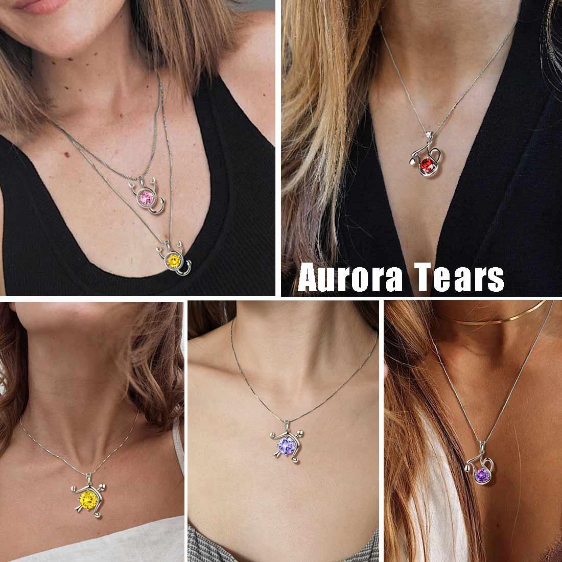 Tokyo Mart Aquarius Zodiac Necklace February Birthstone Pendant Women Girls Jewelry Birthday Gift Women Girls Jewelry Birthday Gift