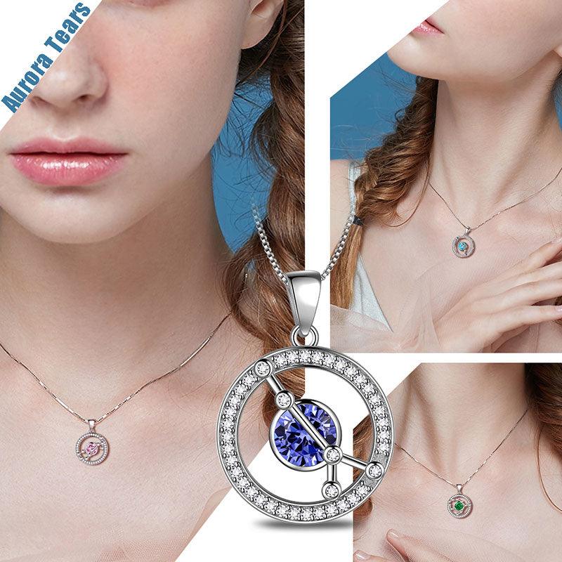 Tokyo Mart Zodiac Scorpio Necklace October Birthstone Pendant Jewelry Women Girls Birthday Gift